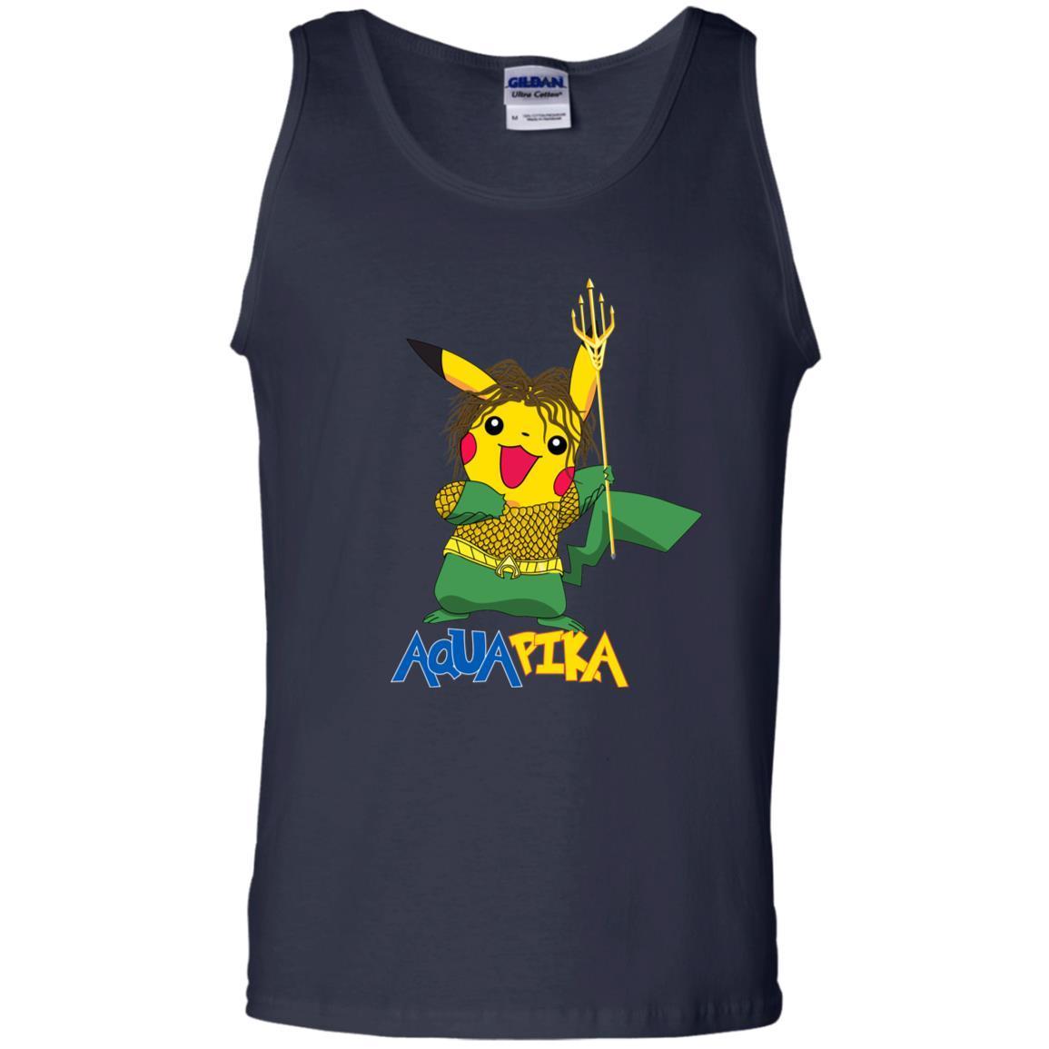 Aquapika Aquaman Piakachu Fan Shirt Navy S