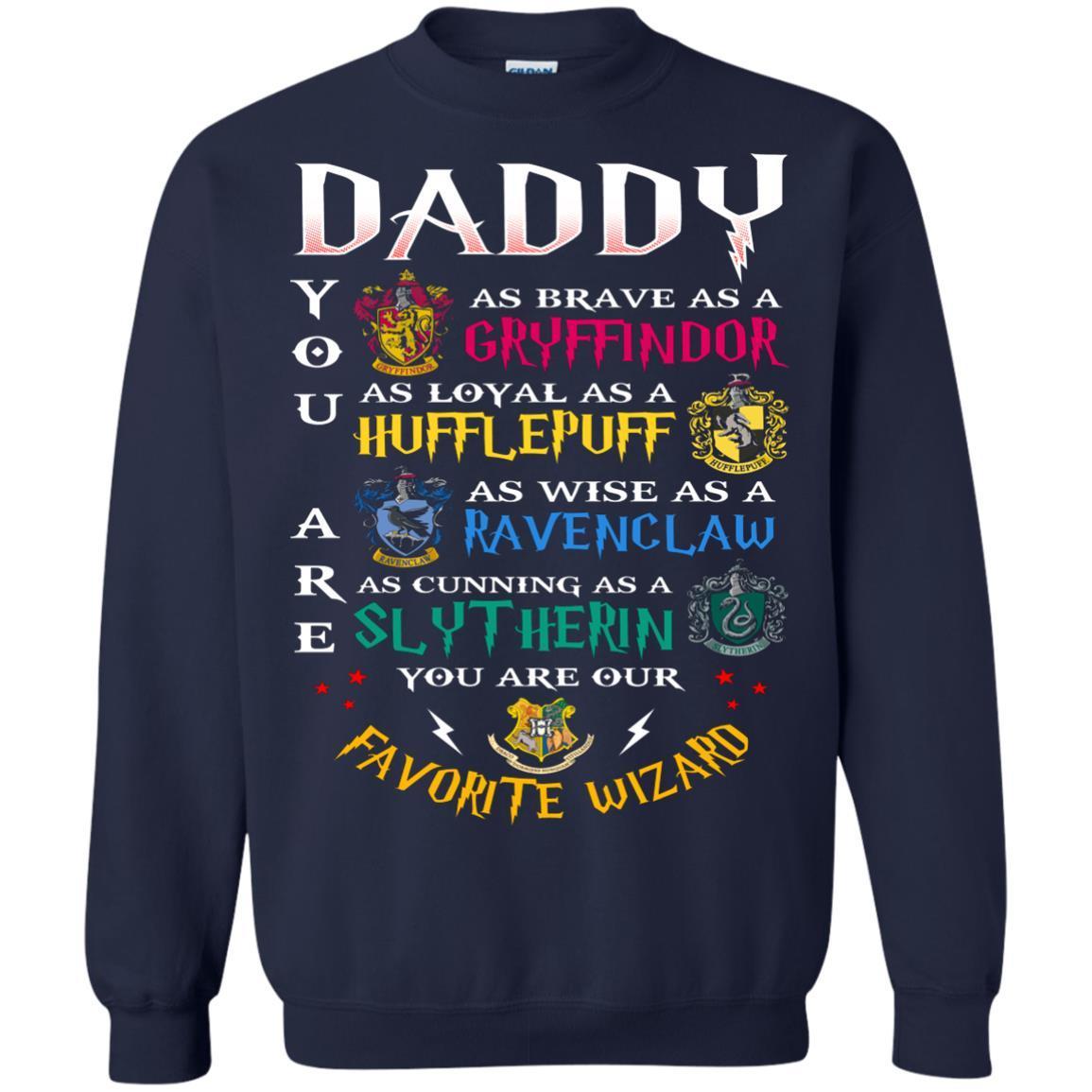 Daddy Our Favorite Wizard Harry Potter Fan T-shirt Navy S
