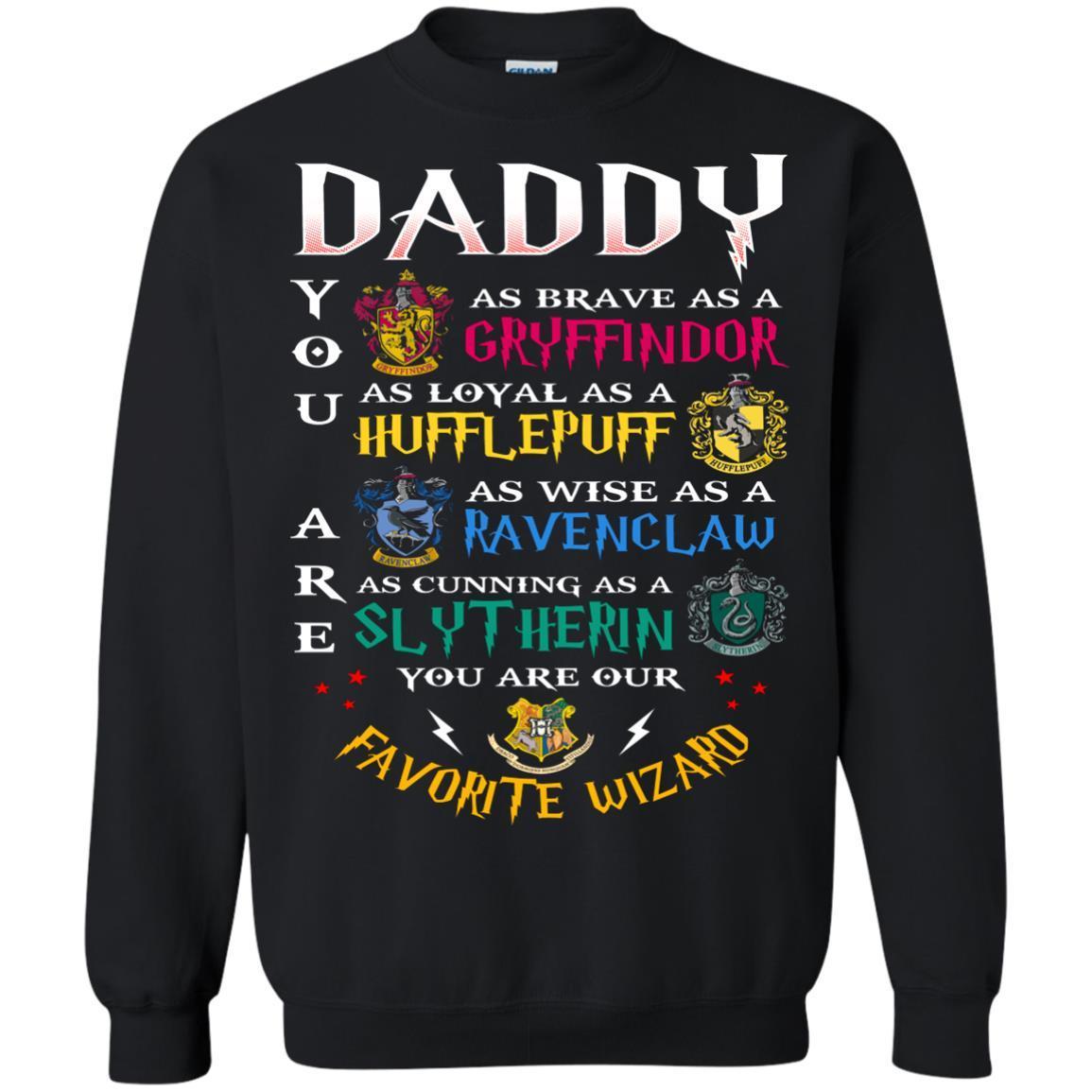 Daddy Our Favorite Wizard Harry Potter Fan T-shirt Black S