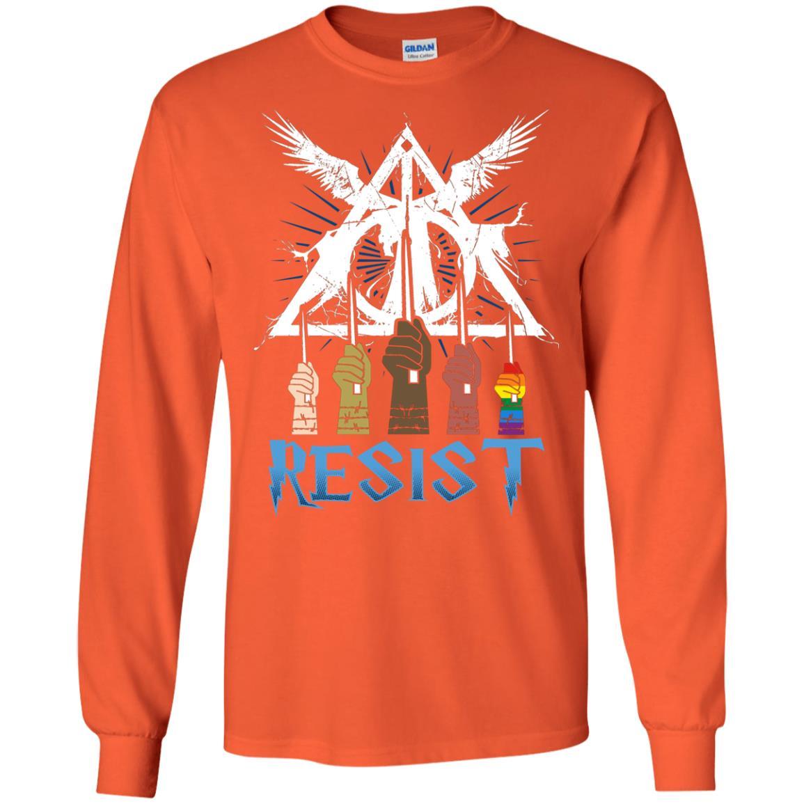 Resist Harry Potter Fan T-shirt Orange S