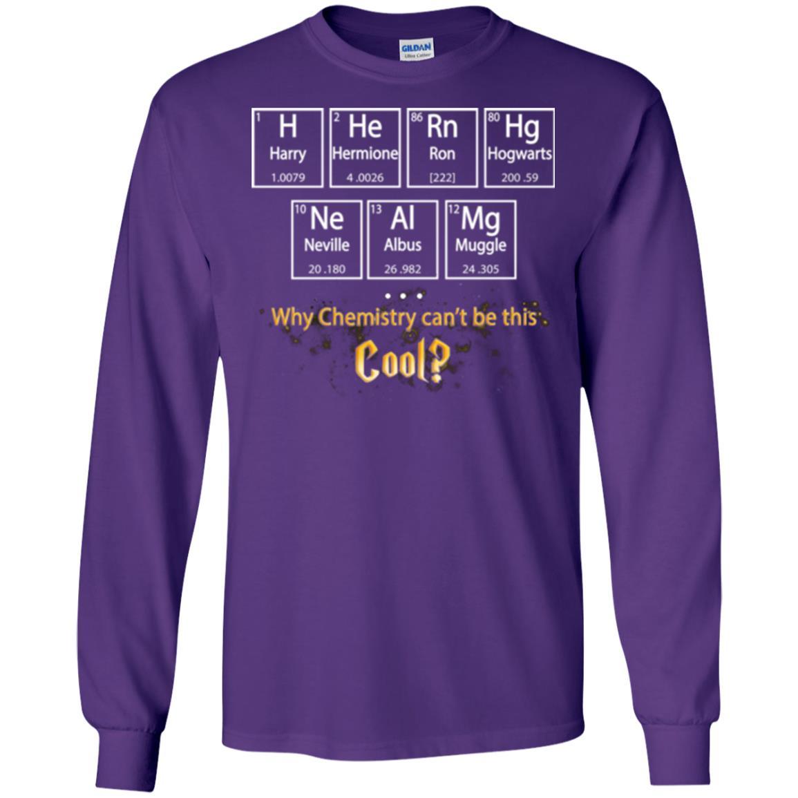 Why Chemistry Can_t Be This Cool Harry Potter Element Movie T-shirt Purple S