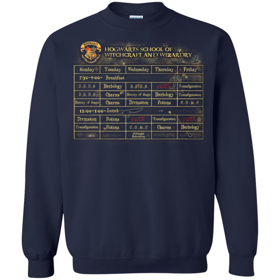 Harry's Schedule Harry Potter Shirt Navy S