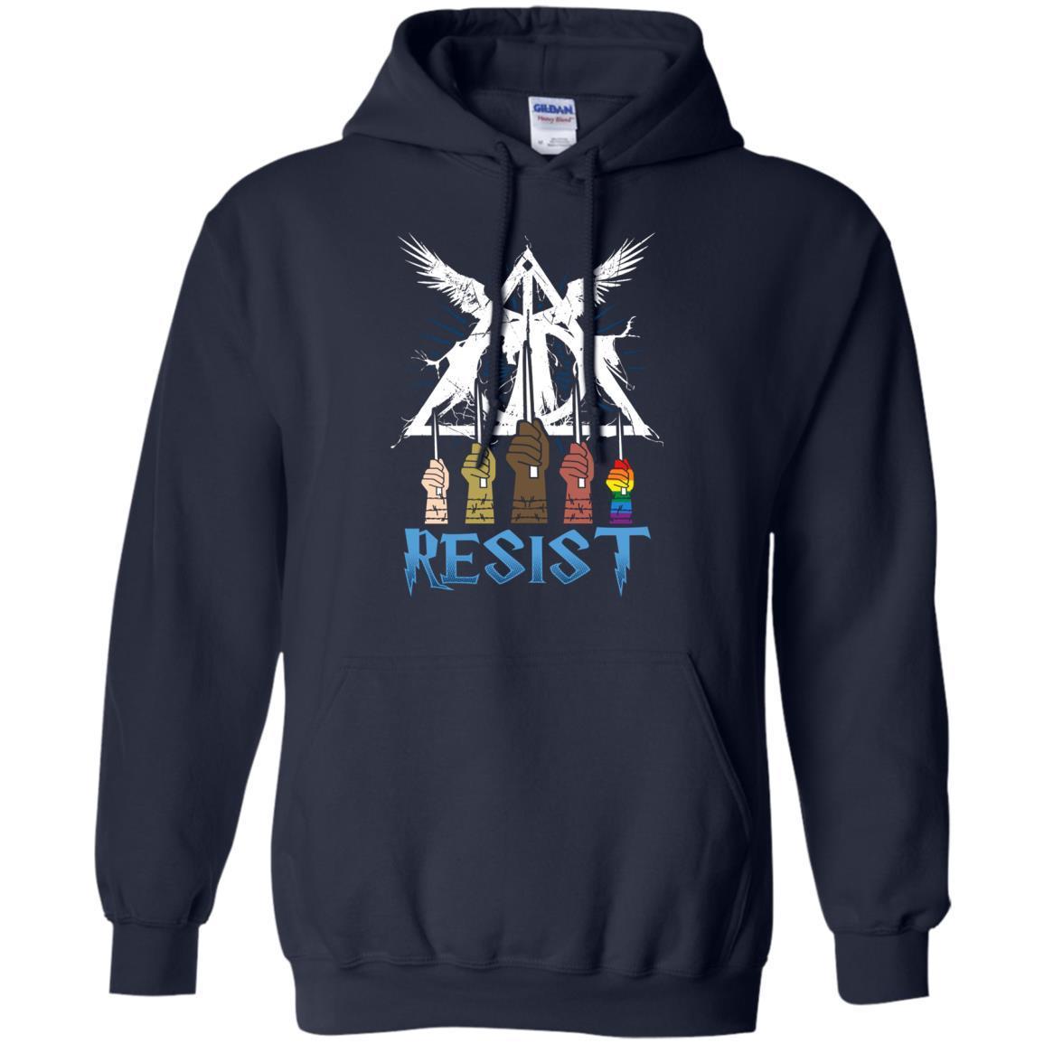 Resist Harry Potter Fan T-shirt Navy S