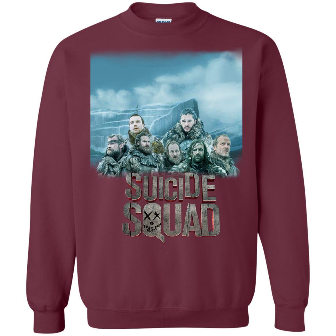 Suicide Squad Game Of Thrones Version T-shirt Maroon S