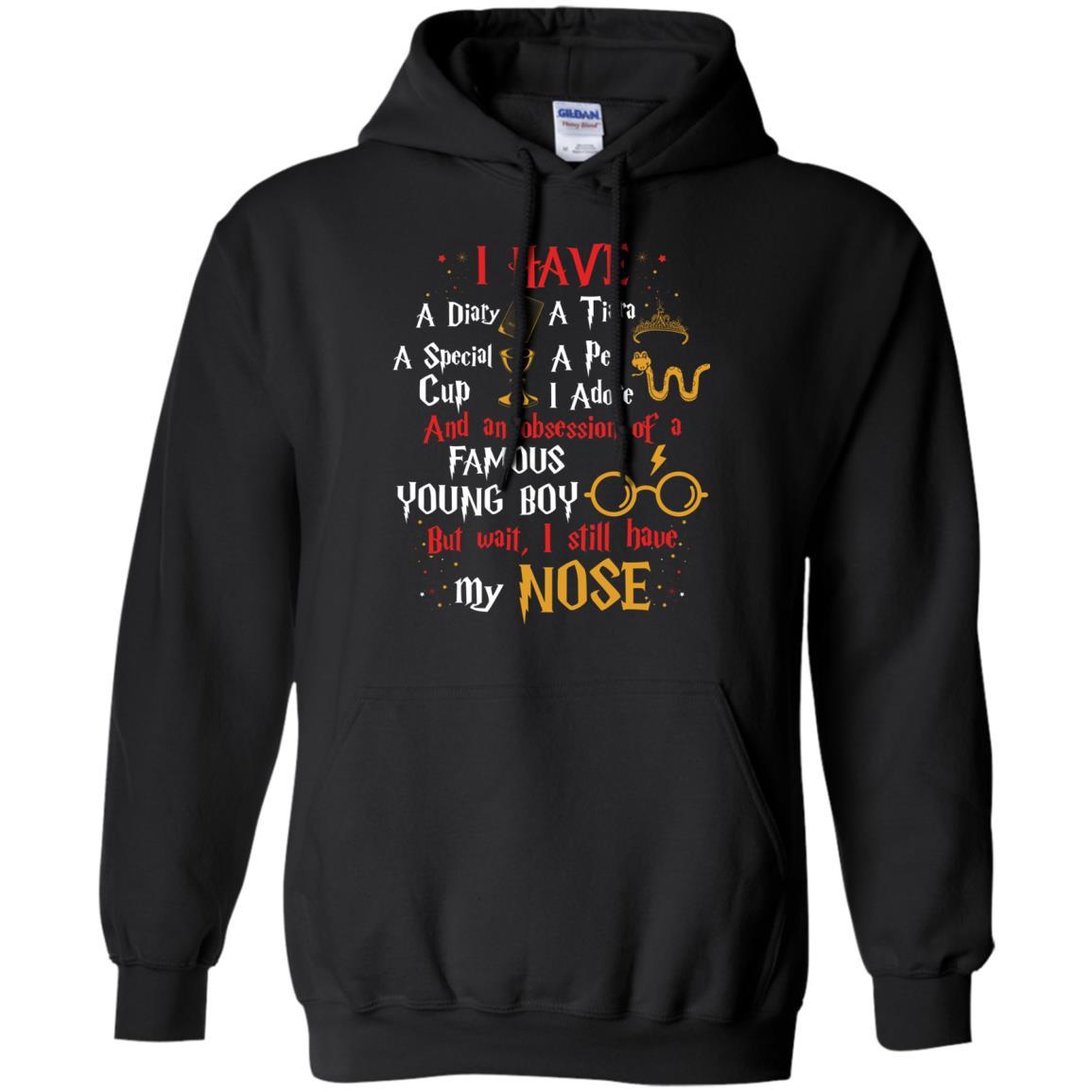 I Have A Diary, A Tiara, A Special Cup, A Pet I Adore And An Obsession Of A Famous Young Boy Harry Potter Fan T-shirt Black S