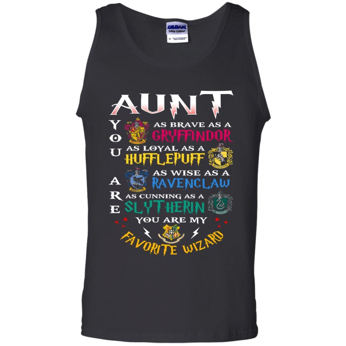 Aunt My Favorite Wizard Harry Potter Fan T-shirt Black S