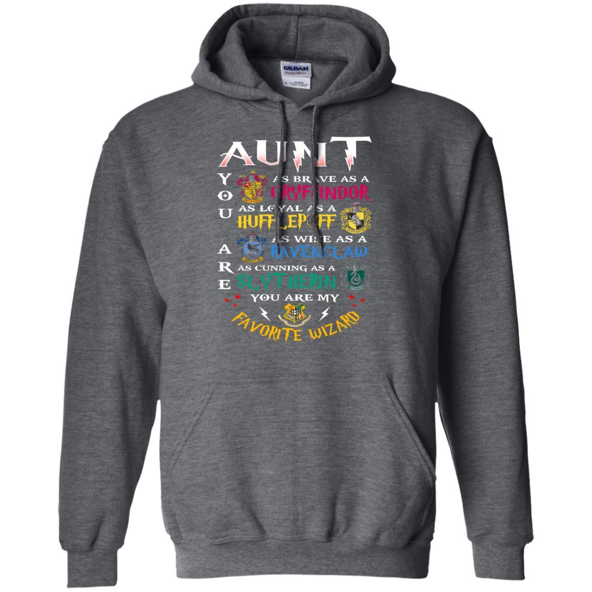 Aunt My Favorite Wizard Harry Potter Fan T-shirt Dark Heather S