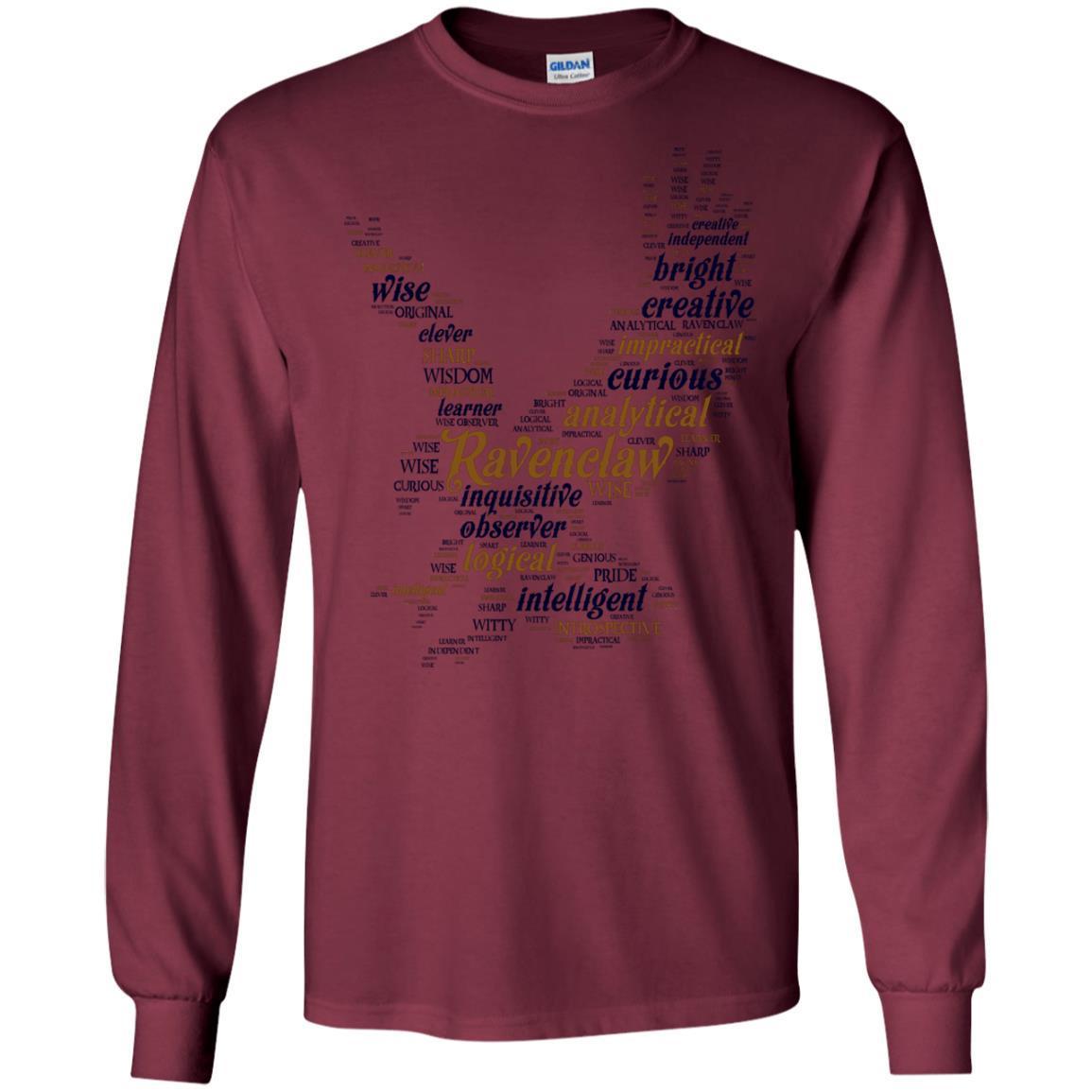 Ravenclaw House Harry Potter Fan Shirt Maroon S