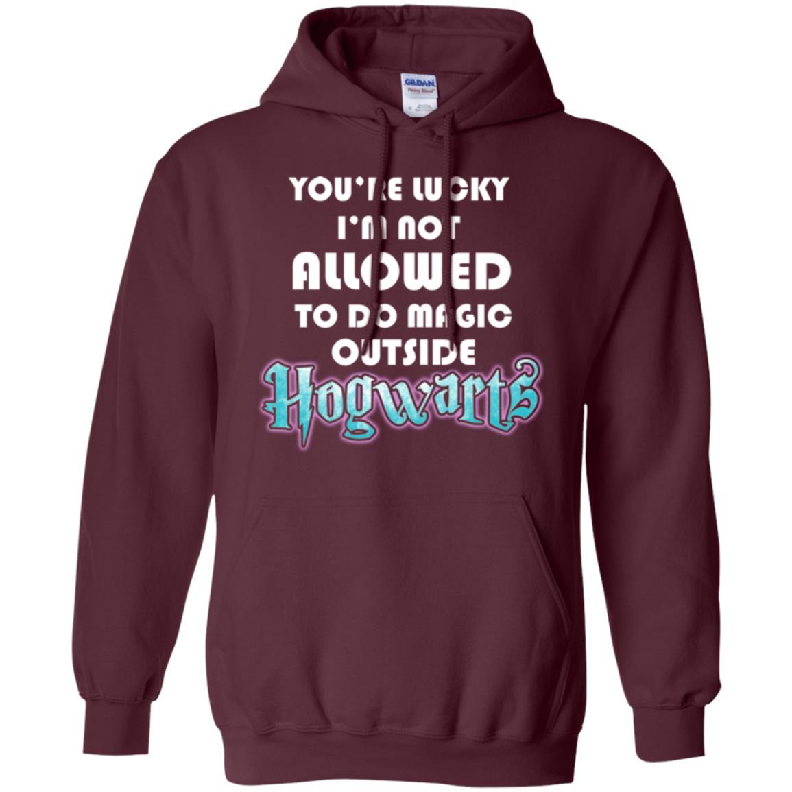 You_re Lucky I_m Not Allowed To Do Magic Outside Hogwarts Harry Potter Fan T-shirt