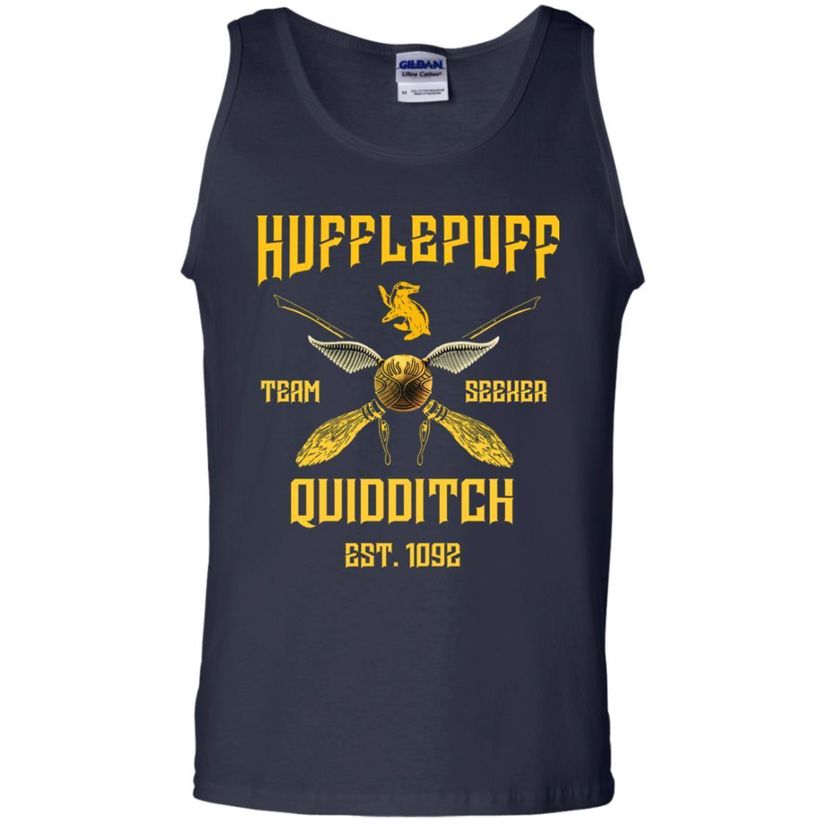 Hufflepuff Quidditch Team Seeker Est 1092 Harry Potter Shirt Navy S