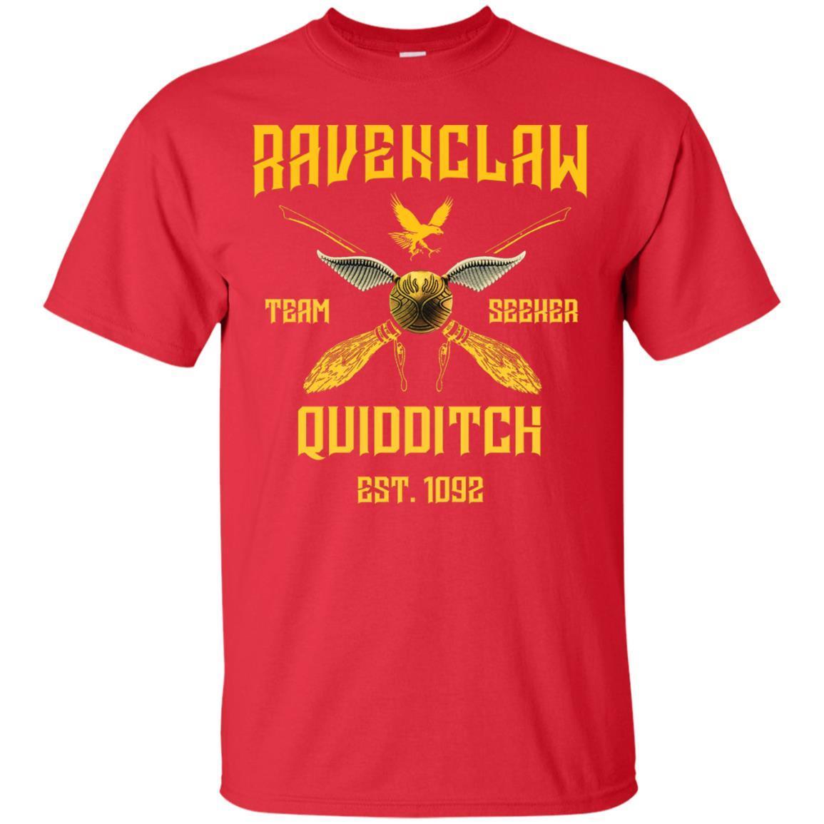 Ravenclaw Quiddith Team Seeker Est 1092 Harry Potter Shirt Red S