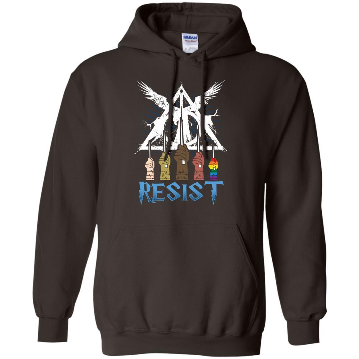 Resist Harry Potter Fan T-shirt Dark Chocolate S