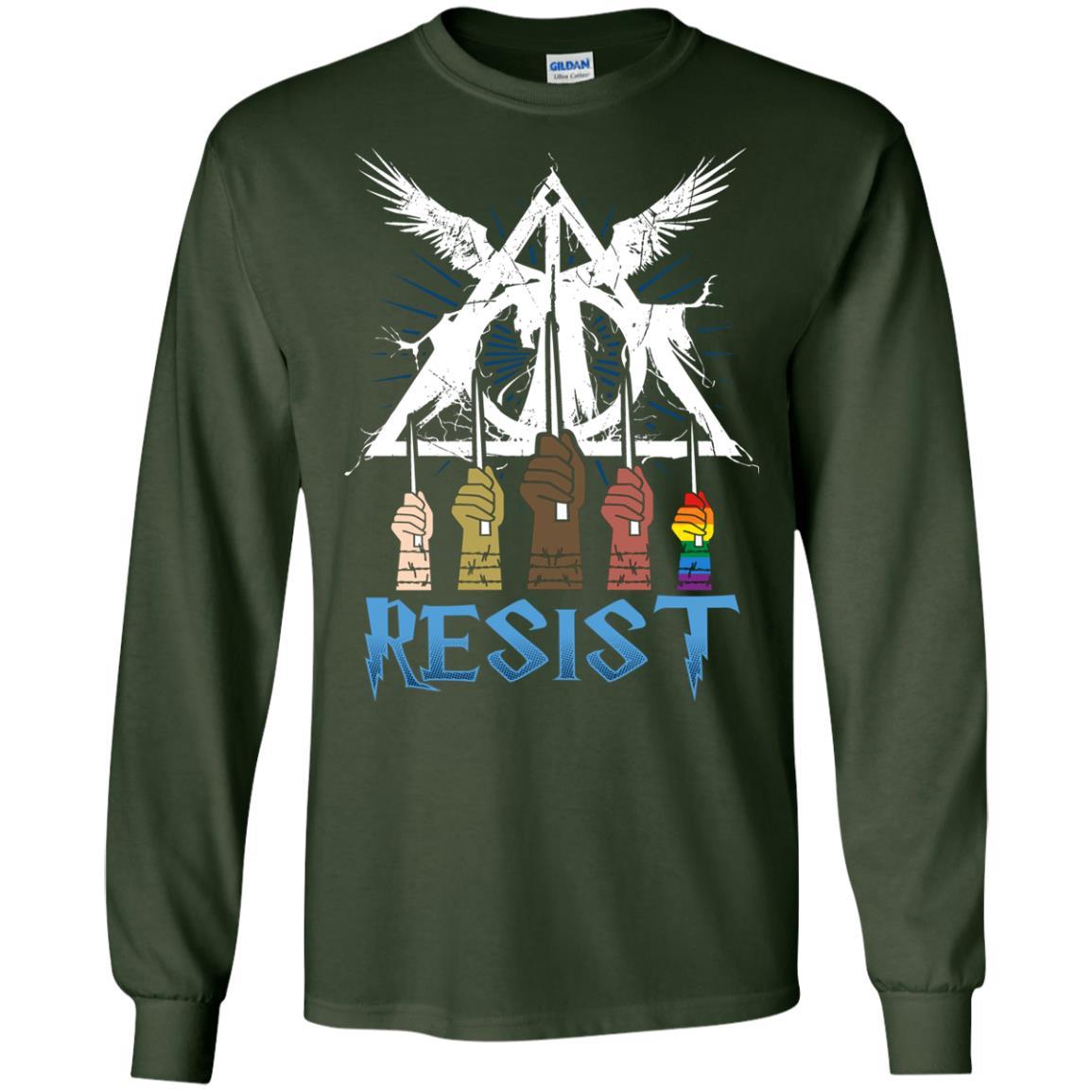 Resist Harry Potter Fan T-shirt Forest Green S