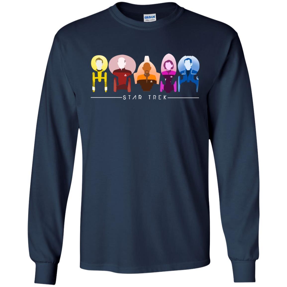 Star Trek Starfleet Captains Shirt Navy S