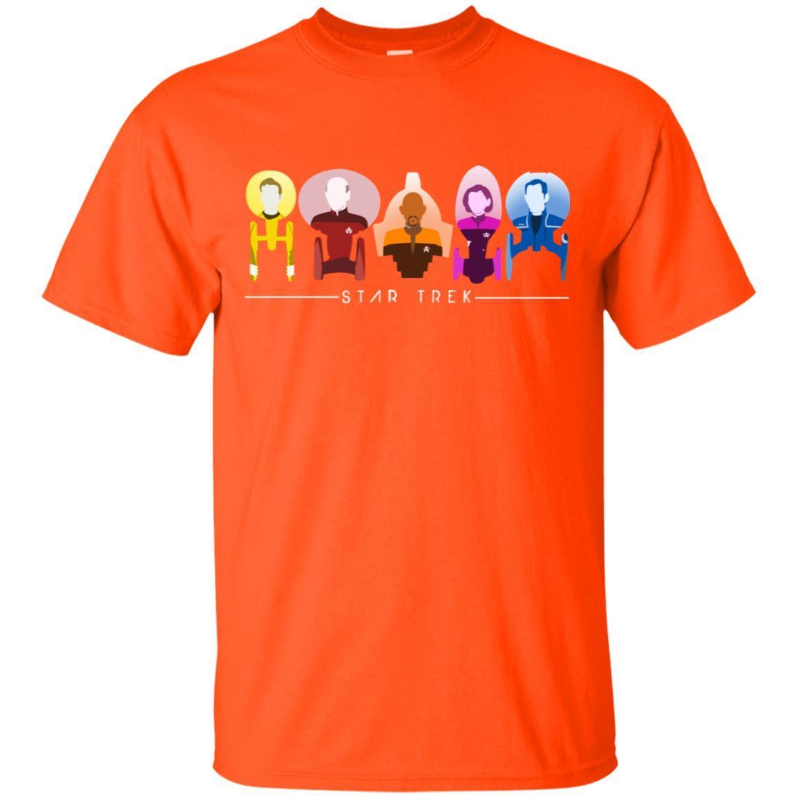 Star Trek Starfleet Captains Shirt Orange S