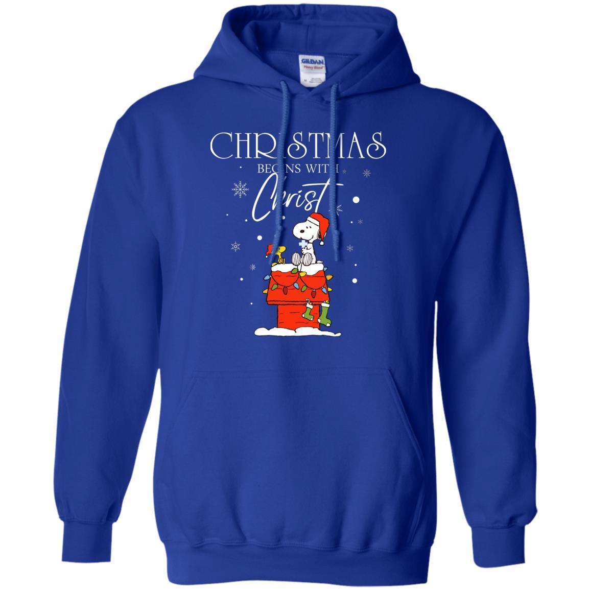 Christmas Begins With Christ Shirt