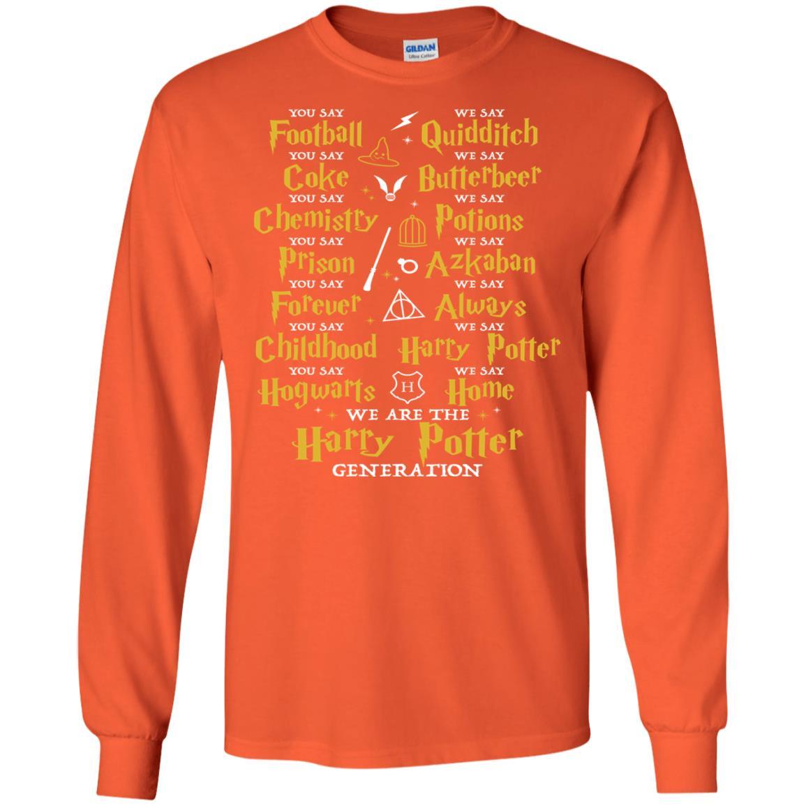 We Are The Harry Potter Generation Movie Fan T-shirt Orange S