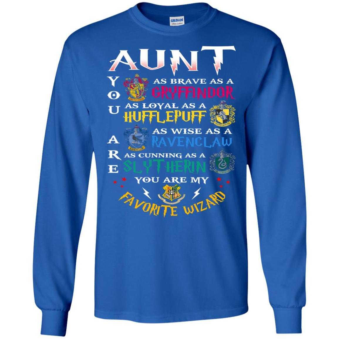 Aunt My Favorite Wizard Harry Potter Fan T-shirt Royal S