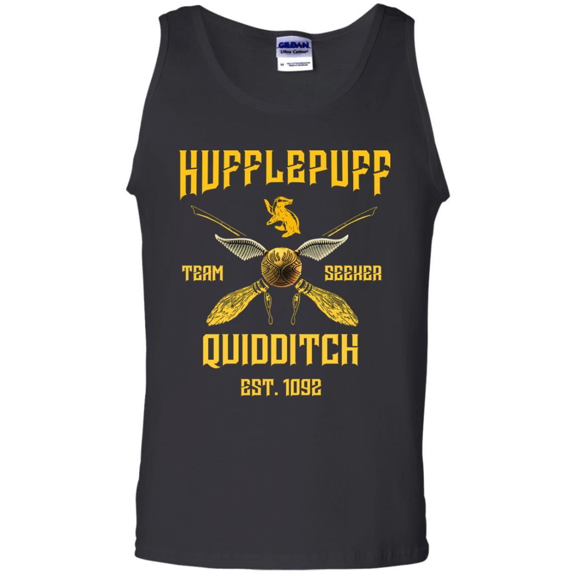 Hufflepuff Quidditch Team Seeker Est 1092 Harry Potter Shirt Black S