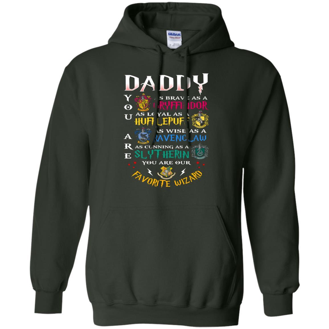 Daddy Our Favorite Wizard Harry Potter Fan T-shirt Forest Green S