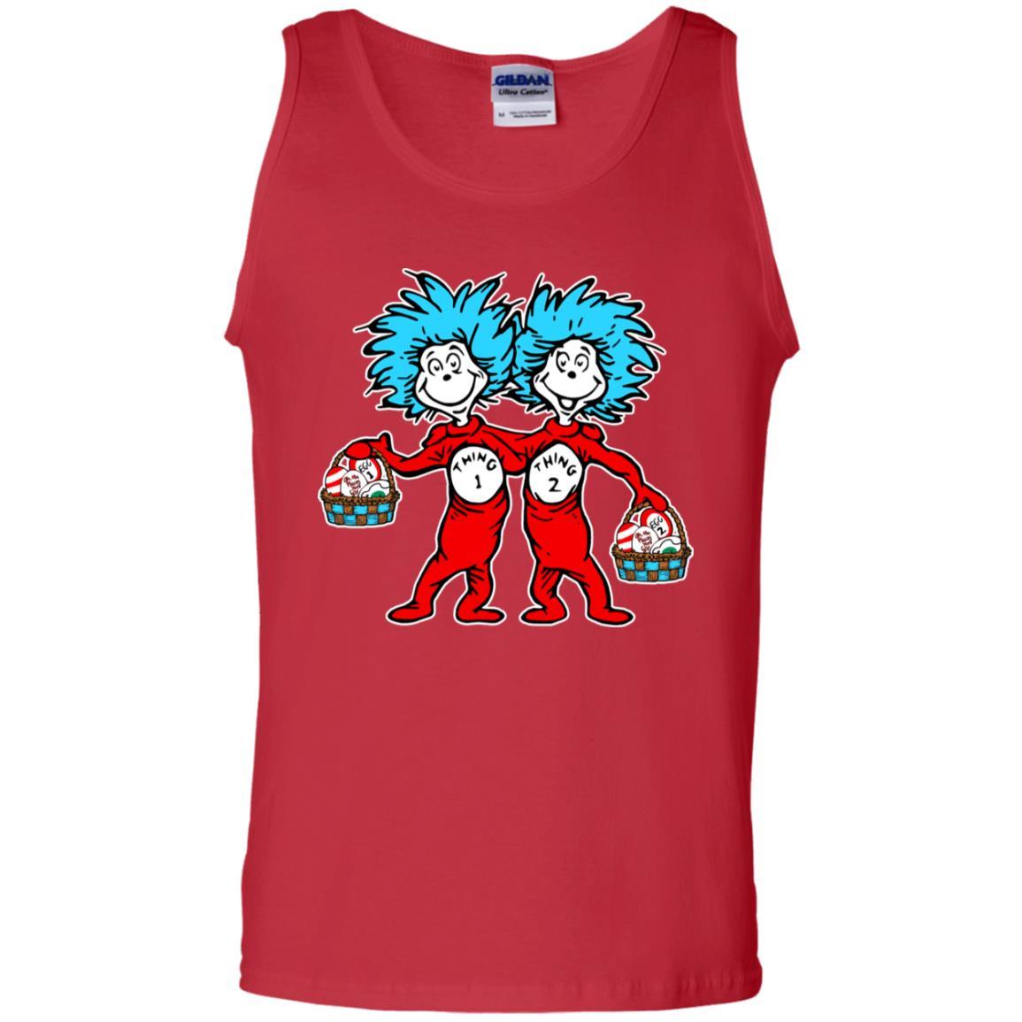 Dr. Seuss Thing 1 Thing 2 Easter Egg T-shirt Red S