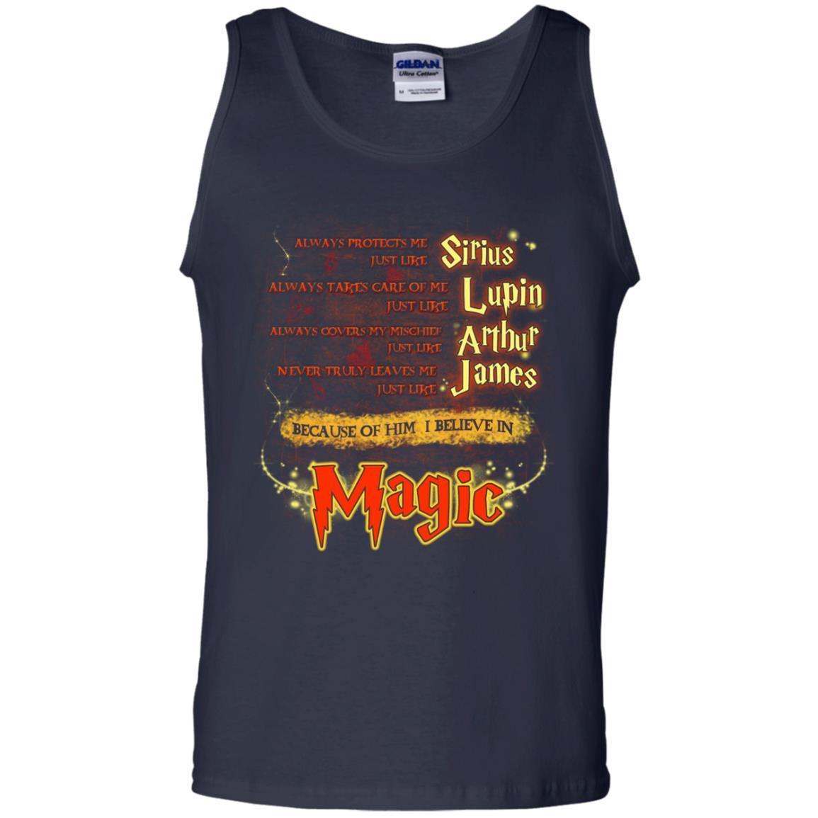 Always Protects Me Just Like Sirius Because Of Him I Believe In Magic Potterhead's Dad Harry Potter Shirt Navy S