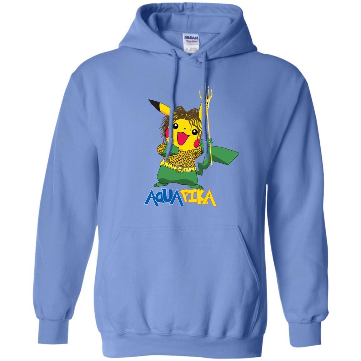 Aquapika Aquaman Piakachu Fan Shirt Carolina Blue S