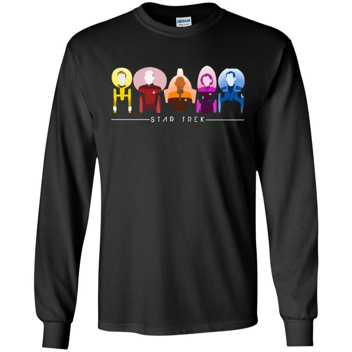Star Trek Starfleet Captains Shirt Black S