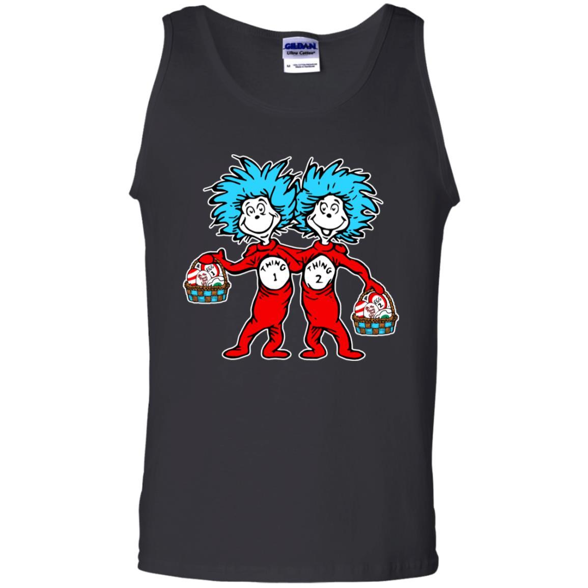 Dr. Seuss Thing 1 Thing 2 Easter Egg T-shirt Black S