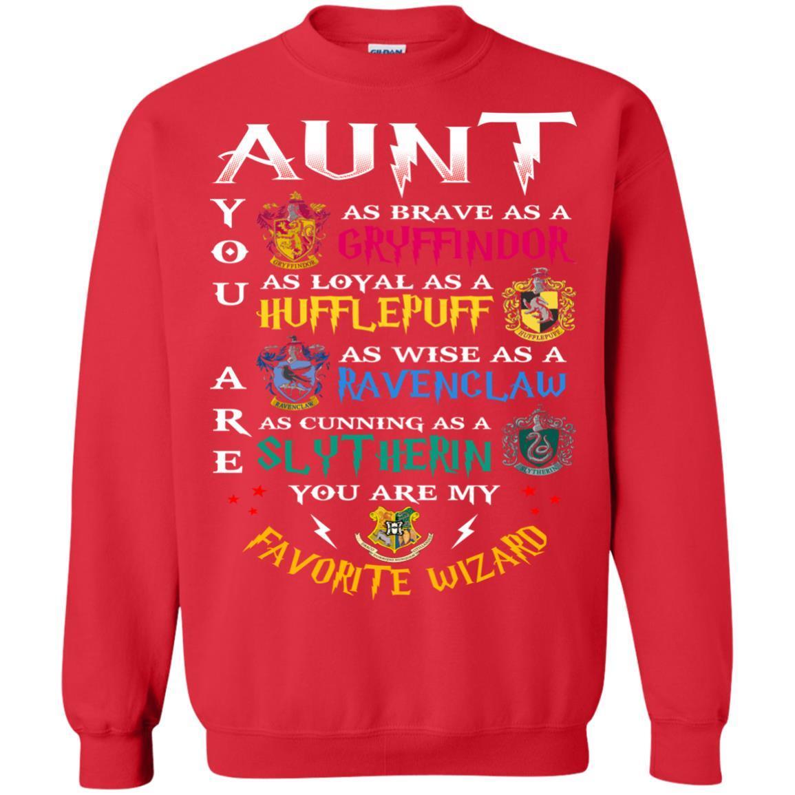Aunt My Favorite Wizard Harry Potter Fan T-shirt Red S