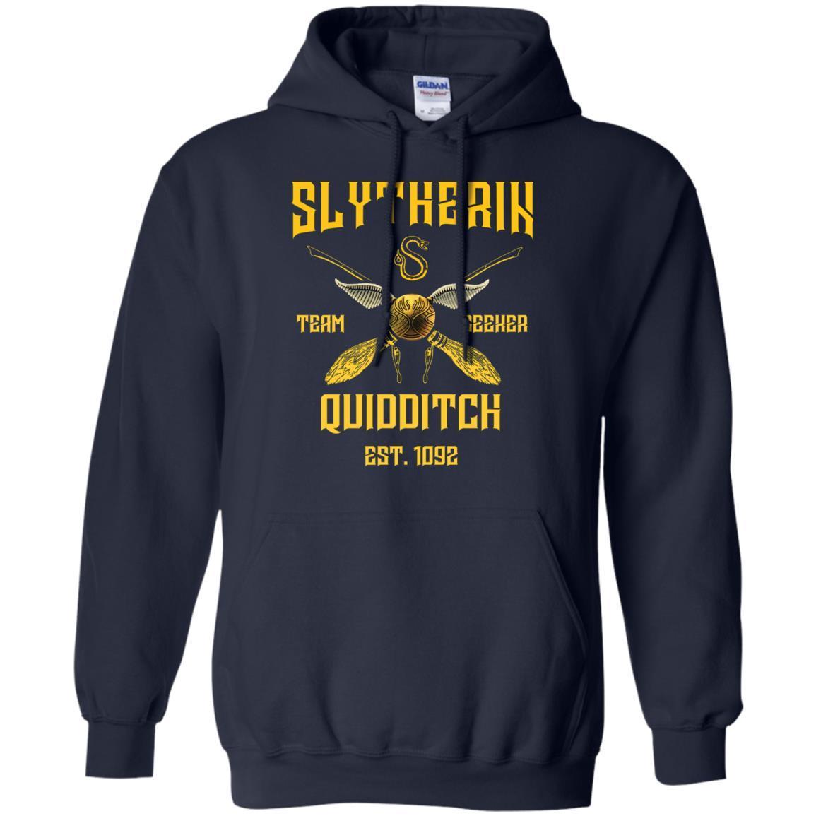 Slytherin Quiddith Team Seeker Est 1092 Harry Potter Shirt Navy S