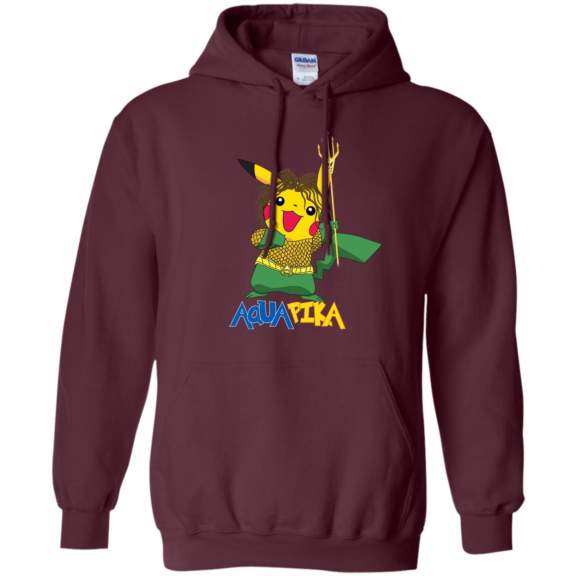 Aquapika Aquaman Piakachu Fan Shirt Maroon S
