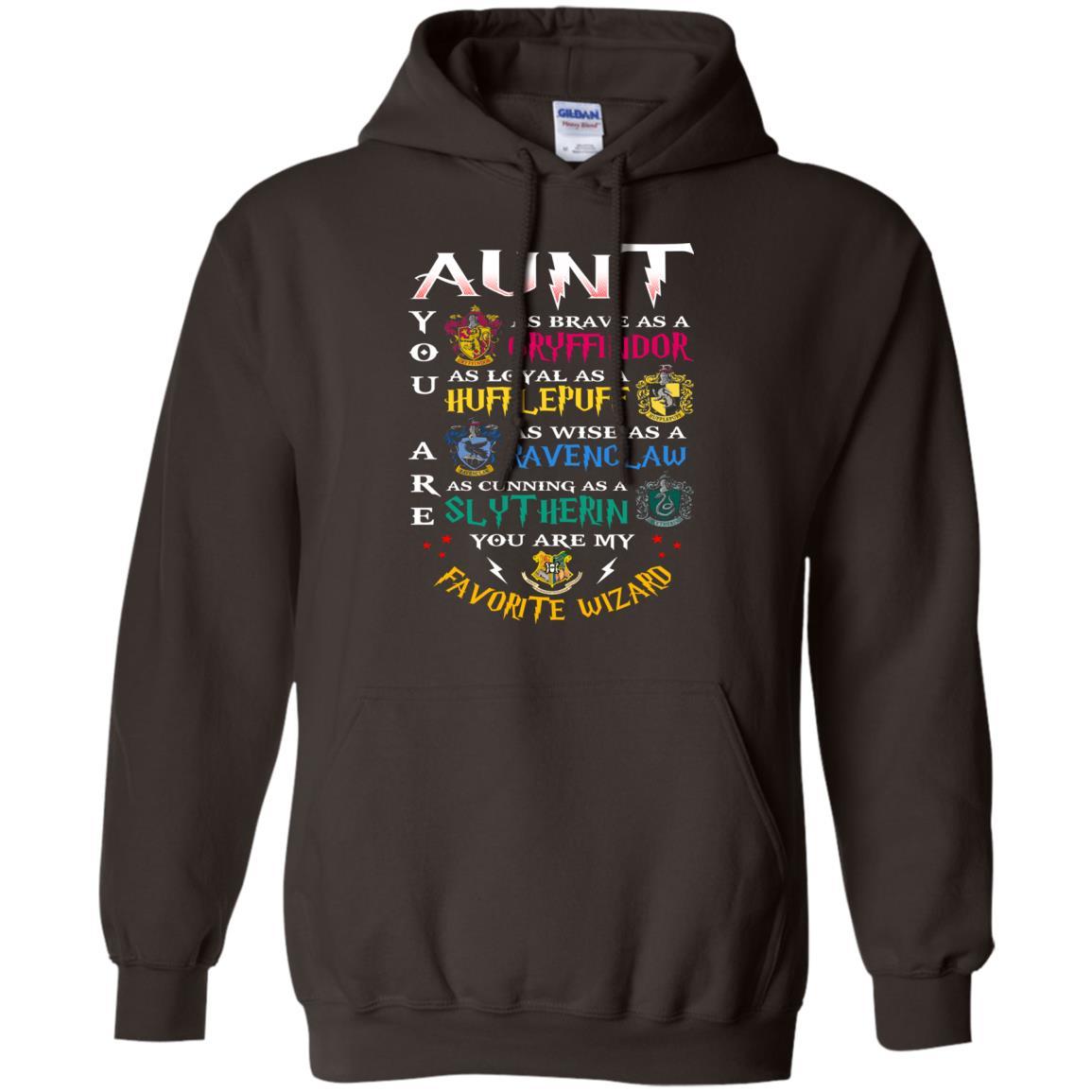 Aunt My Favorite Wizard Harry Potter Fan T-shirt Dark Chocolate S