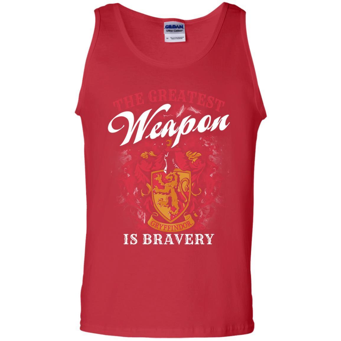 The Greatest Weapon Is Bravery Harry Potter Fan T-shirt Red S