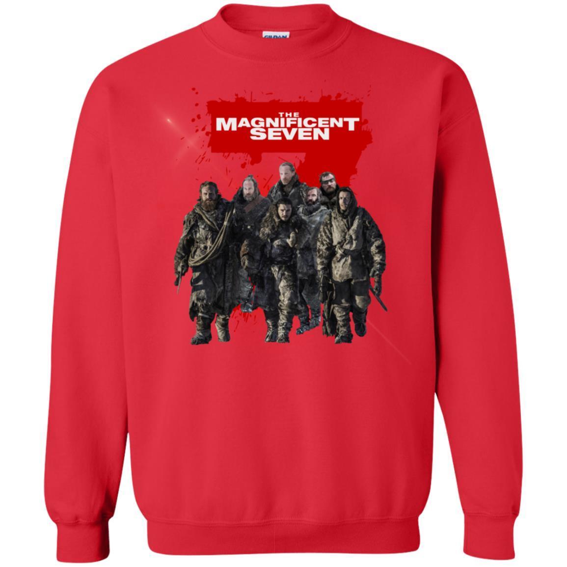 The Magnificent Seven Game Of Thrones Version T-shirt Red S
