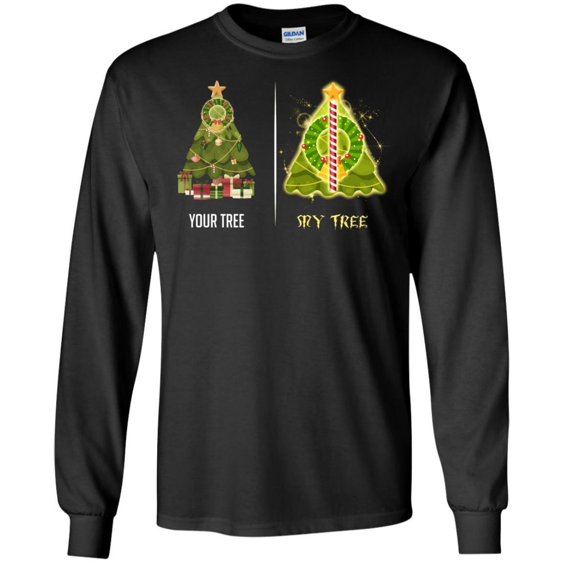 Harry Potter Christmas Tree Shirt Black S