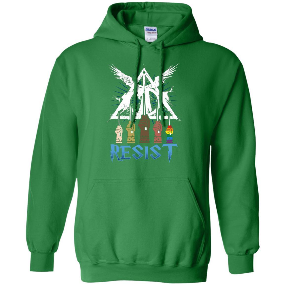Resist Harry Potter Fan T-shirt Irish Green S