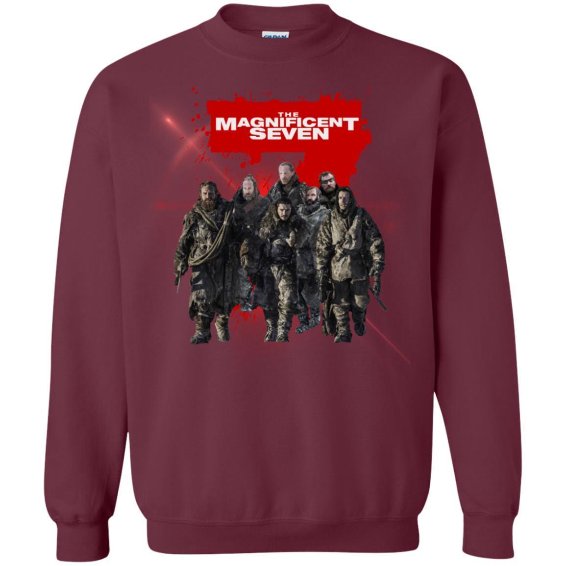 The Magnificent Seven Game Of Thrones Version T-shirt Maroon S