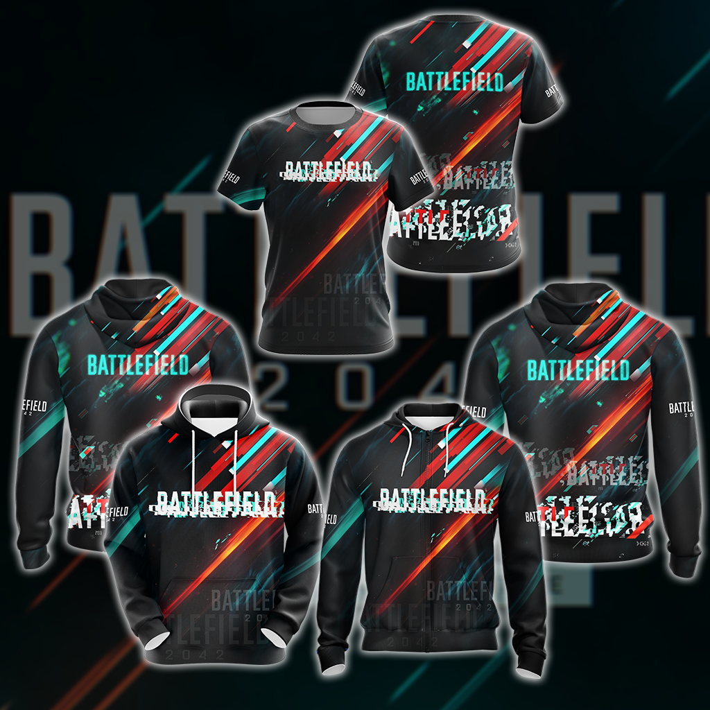 Battlefield 2042 All Over Print T-shirt Tank Top Zip Hoodie Pullover Hoodie Hawaiian Shirt