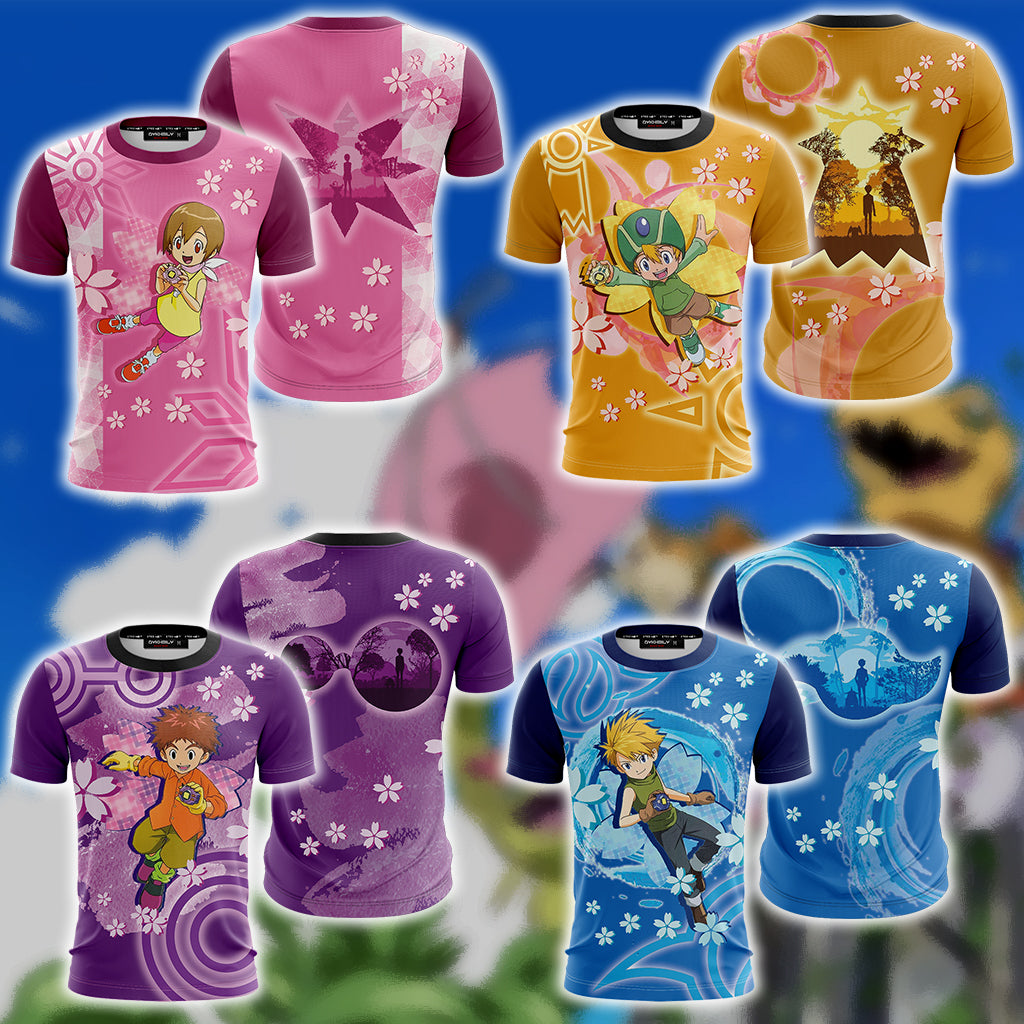 Digimon Yagami Hikari Unisex 3D T-shirt