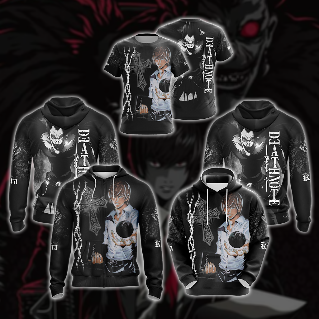Deathnote - Yagami and Ruyk Unisex 3D T-shirt