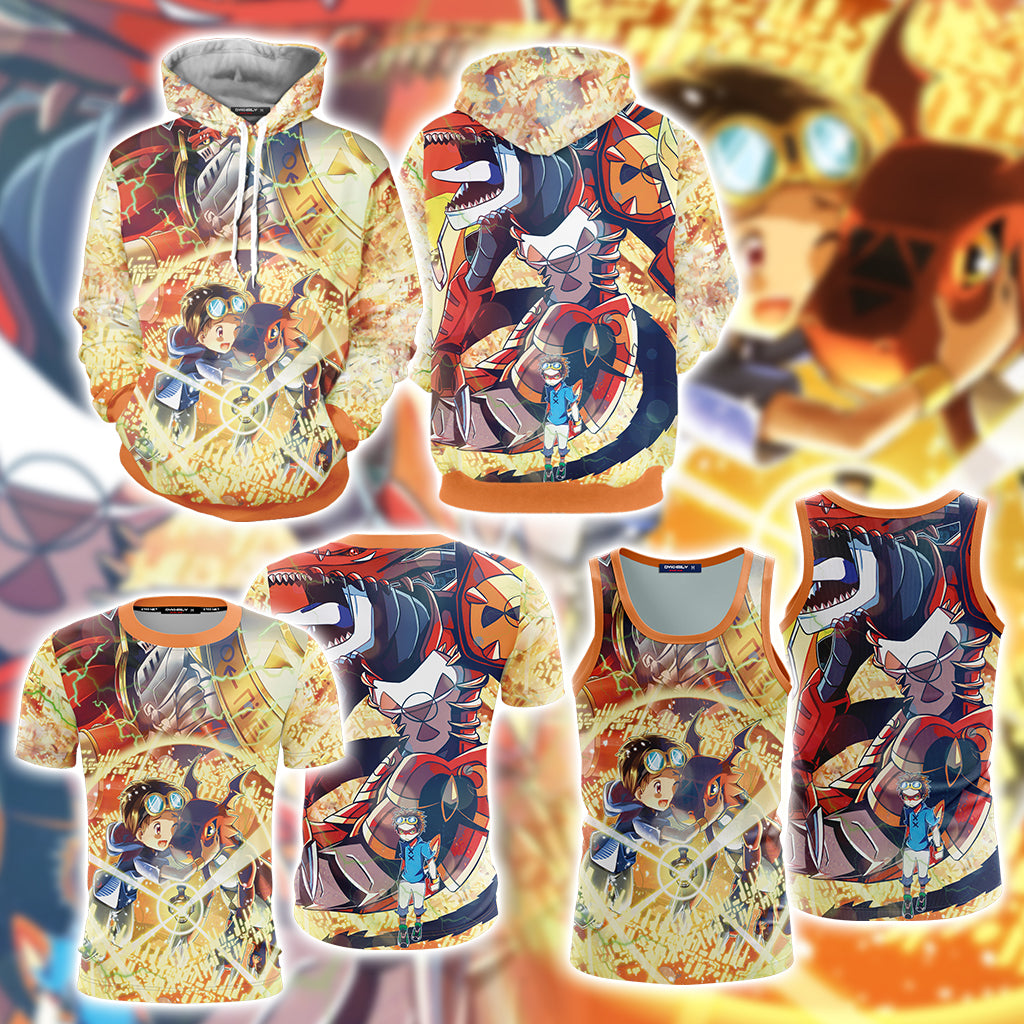 Digimon - Takato And Gallantmon Unisex 3D Tank Top