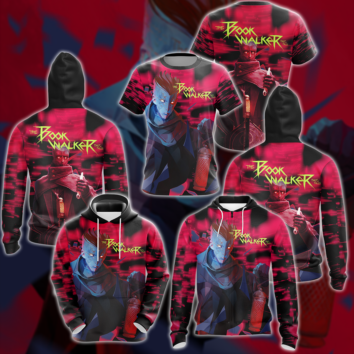 Bookwalker: Thief of Tales Video Game 3D All Over Printed T-shirt Tank Top Zip Hoodie Pullover Hoodie Hawaiian Shirt Beach Shorts Jogger