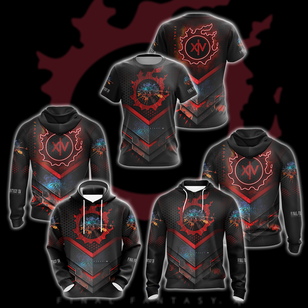 Final Fantasy XIV All Over Print T-shirt Tank Top Zip Hoodie Pullover Hoodie Hawaiian Shirt