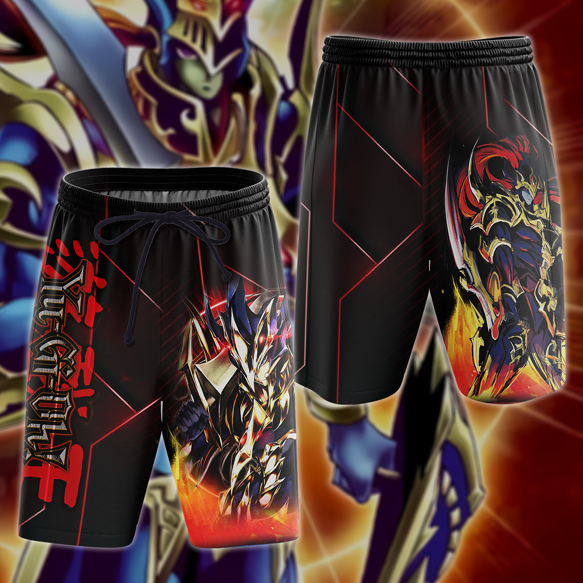 Yu-gi-oh! Black Luster Soldier 3D All Over Print T-shirt Tank Top Zip Hoodie Pullover Hoodie Hawaiian Shirt Beach Shorts Jogger Beach Shorts S