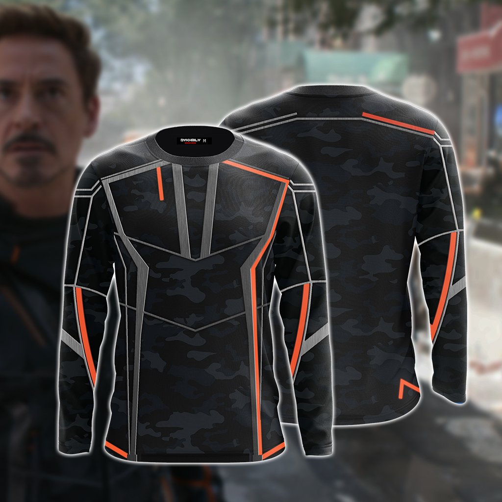 Iron Man (Tony Stark) Cosplay 3D Long Sleeve Shirt US/EU S (ASIAN L) B