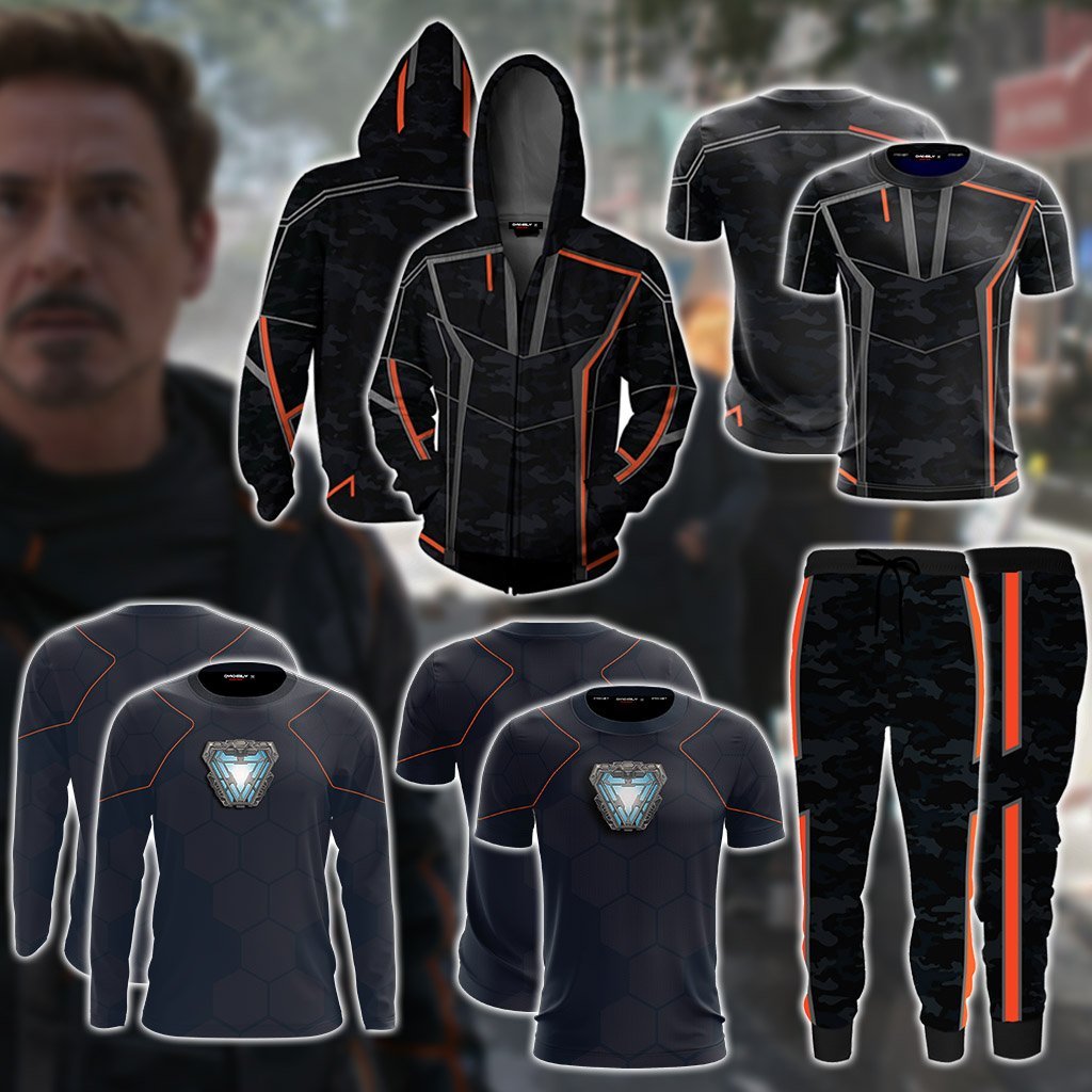 Tony Stark Iron Man Cosplay 3D Long Sleeve Shirt