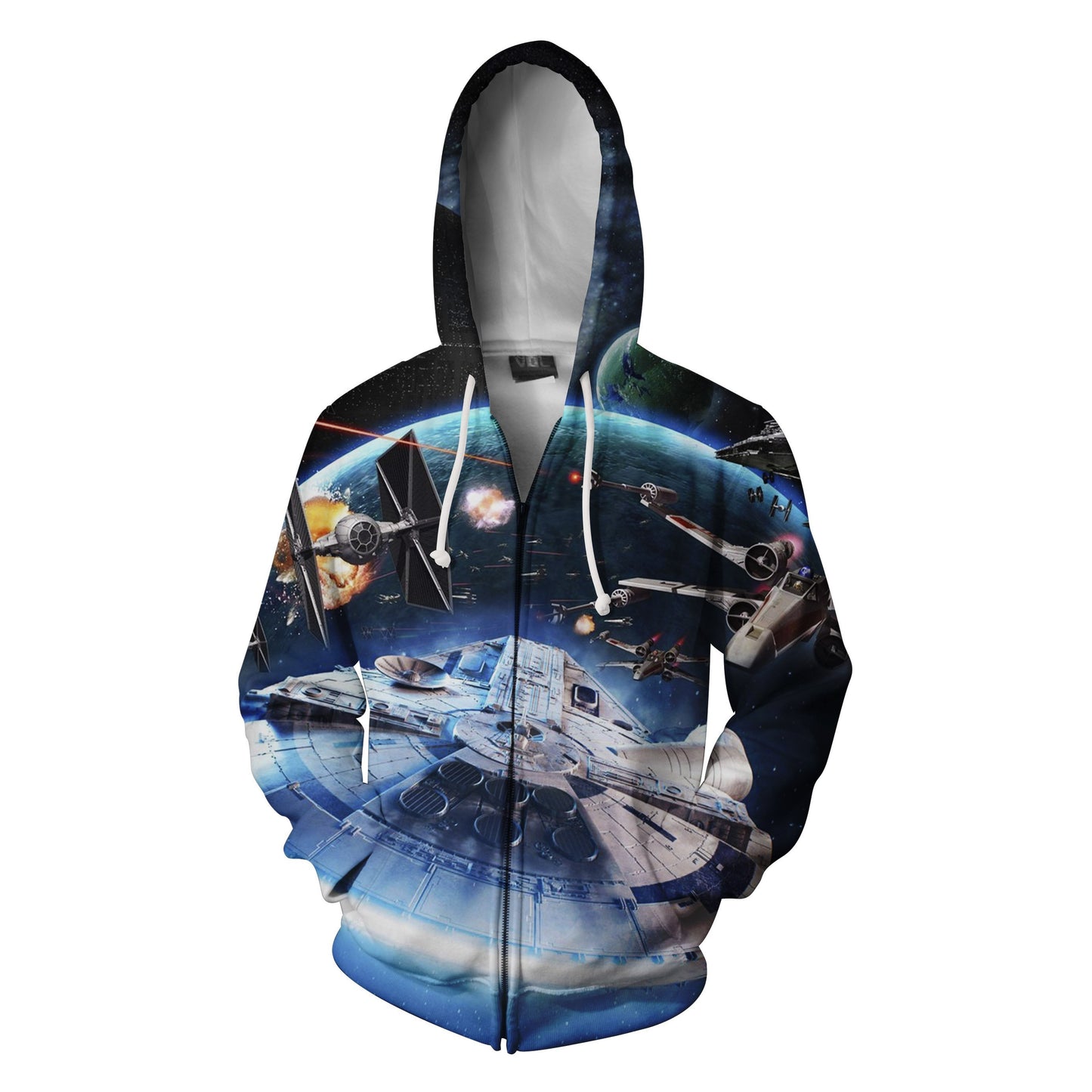 Star Wars May The Force Be With You Zip Up Hoodie