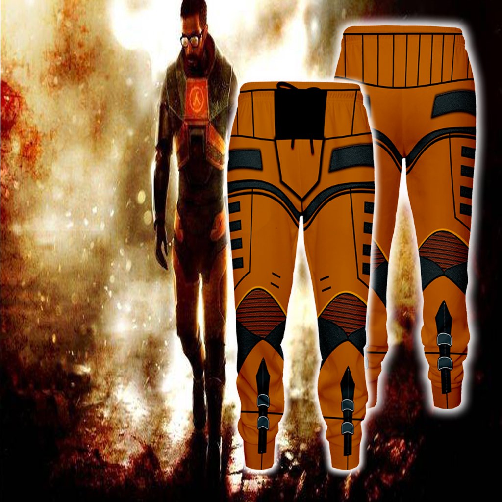 Half-Life Gordon Freeman Cosplay Jogging Pants S