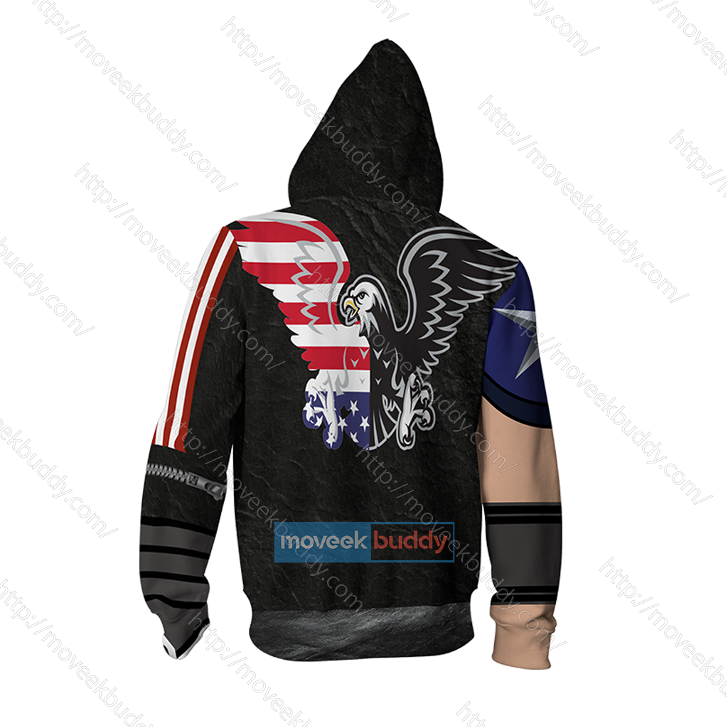 Tekken Paul Phoenix Cosplay Zip Up Hoodie Jacket